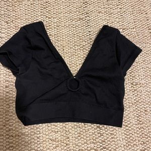 black aerie crop top